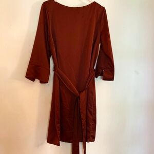 H&M BURGUNDY Sheath dress szUS12